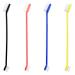 4 pieces of dog toothbrush dog toothbrush dog toothbrush for small dogs cats toothbrush toothbrush cat for dental care for pets anti-plaque (black yellow red blue)
