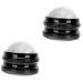 Ultechnovo facial tools 2 pieces of massage ball for the face essential oil fitness device office device earth tones massage device black base fascia ball roll the ball synthetic resin