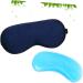 Fomiyes Silk Eye Masks - 2 Pack Sleep Aid & Ice Cream Light-Reusable Patches for Hot/Cold Compress - Buy Online on GoSupps.com