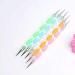 PULABO Deft5X Colorful 2 Way Dotting Pen Tool Nail Art Tip Dot Paint Manicure Kit - Buy Online on GoSupps.com