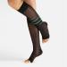 Calzitaly 1/2 Toe-Free Compression Stockings (18-22 mmHg) - Open Toe 140 Den Made in Italy - Black L/XL - 2 Pack - Buy Online on GoSupps.com