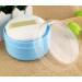 3.5'' Powder Puff Kit Container Dispenser Case | Portable Makeup Cosmetic Jar | Blue - Home & Travel - Buy Online on GoSupps.com