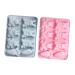 Zerodeko 2pcs Silicone Cake Mold Clay Mold Animal Cake Carrot Rabbit Shaped Cake Molds Pudding 3D Household