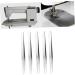 minkissy 10pc Pointed Tweezers Precision Tweezers Straight Thick Sewing Tweezers Eyelash Tweezers Eyelash Tool Tip Tweezers Eyelashes Tweezer Sewing Tool Sewing Clip Straight Head Household - Buy Online on GoSupps.com