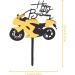 Rumyve Creative Cake Topper - Acrylic Black and Gold Motorcycle Racing Birthday Cake Decoration for Boys (Motorcycle) - Buy Online on GoSupps.com