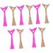 Beavorty 10 Pcs Eyeliner Baffle Makeup Eyeshadow Lash Tools Makeup Eyeshadow Eyelash Helper Tool Eyeliner Stencil Silicone Eyeliner Shield Tools Safety Mask Miss Make up 15x3.2cmx5pcs