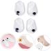 FOMIYES 2 Pairs Heel Pad - Flat Foot Support Insoles & Cushions | Transparent Half Heel Shoe Pads for Comfort & Correction - Buy Online on GoSupps.com