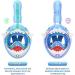 THENICE Kids Full Face Snorkel Mask 180 HD View | Anti-Fog & Anti-Leak Snorkel Set in Blue - Buy Online on GoSupps.com