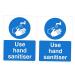 GLEAVI 5pcs Poster Stickers Sticker para U as Hand Sanitzer Wash Your Hand Sticker Wash Hands Sign Please Wash Your Hands Sign The Sign Handwashing Fluid Applique Use Hand Sanitiser Sign 20X15X1cm As Shown 5pcs