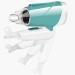 Travel Hair Dryer Small Folding Hair Dryer with Styling Nozzle 3 Speeds and Cold Air Suitable for Home and Travel Abroad (Green) - Buy Online on GoSupps.com