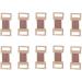 10 Pcs Bandage Clips - Elastic Wrap Fasteners & Replacement Hooks for Bandages - Durable Metal Fixation Clamps in Brown - Buy Online on GoSupps.com