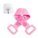 HJCOCHOME Silicone Back Scrubber for Shower Silicone Body Scrubber Shower Brush Body Scrubbers Back Scrubber Extra Long Exfoliating Body Scrubber with Handle for Shower for Men and Women (Pink)