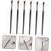KALLORY 6pcs Eyebrow Brush Gel Eyeliner Gel Liner Eyeliner Makeup Supplies Cosmetic Brush Flat Head Miss Die 16X1CM As Shown - Buy Online on GoSupps.com
