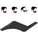 Beard Template Comb Men's Beard Comb Sideburn Styling Comb Beard Trimming Comb Beard Styling Comb Makeup Comb Black - Buy Online on GoSupps.com
