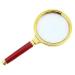 10x Optical Magnifier Ultra Clear Redwood Handheld for Old Men Reading Book Hd Lenses Magnifinf Glass Made in China