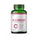 Vitamin B Complex Capsules with RDA for B12 Supplement for Hair Growth Metabolism & Support Healthy Brain Function (120 Capsules)