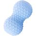 Rous Massage Ball | Peanut Ball for Plantar Fascia & Cervical Vertebra | Deep Muscle Relaxation for Yoga & Physiotherapy - Blue - Buy Online on GoSupps.com