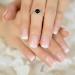 French Squoval Pink Nude White False Press on Nails - Full Cover UV Gel Nail Art Tips for Girls - Buy Online on GoSupps.com
