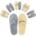 Disposable Slippers for Guests,6 Pairs Washable Reusable Spa Slippers Shoeless Home Bulk hotel Slippers Applicable to Wedding Travel Party