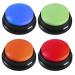 Skjjl Buzzer with recording function Dogs 4 pieces of buzzer dog buzzer with sound dog Answer Buzzer's dog buzzers receptive buttons for dog interaction