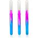 EORTA Set of 3 Stainless Steel Curved Tweezers Blackhead/Whitehead/Acne Needle Pimple Acne Removal Tools Face Cell Clip Cleaner with Plastic Storage Box for Face Skincare Rainbow - Buy Online on GoSupps.com