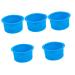 Sevacc 5st bowl to melt wax wax heater inner pot melting waxed silicone bowl wax warmer replacement pot wax stew easy to clean pebbles coating bluex5st 12x12cmx5pcs