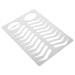 FOMIYES Brow Mold Eyebrow Template Mold Eyebrow Marker Stencil Eyebrow Practice Stencil Stainless Steel
