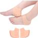 Heel Cups Sleeves - Gel Cushion Pads for Pain Relief | Silicone Cups for Cracked Heels Achilles Tendinitis & Plantar Fasciitis - Unisex - Buy Online on GoSupps.com