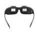 Lazy glasses lazy glasses glasses angular glasses lazy reader 90 degrees HD Horizontal glasses prism glasses 16 cm frame width stylish compact black super light glasses to lie in bed