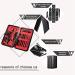 Mifine 16 in 1 Stainless Steel Manicure Pedicure Set with Leather Case - Professional Nail Clippers and Grooming Kit in Red - Buy Online on GoSupps.com