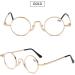 Vevesmundo Round Blue Light Filter Reading Glasses - Retro Metal Design (3 Pcs: Black Gold Silver) | Anti-Blue Light Visual Aid - Buy Online on GoSupps.com