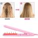 2 in 1 Mini Hair Straightener and Curler - Ceramic Tourmaline Flat Iron for Sleek Waves & Curls (Pink) - International Shipping Available - Buy Online on GoSupps.com