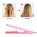 Small Curling Iron for Short Hair | 2 in 1 Mini Hair Straightener & Curler | Tourmaline Ceramic | Pink - Buy Online on GoSupps.com
