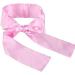Satin Eye Mask - Soft Adjustable Sleep Mask for Travel Nap & Meditation | Pink Blindfold - Buy Online on GoSupps.com