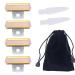 Shaver Replacement Heads Compatible with Perfect Finishing Touch Flawless Body Rechargeable Ladies Shaver Blades (Shaver Head 4PCS + velvet Bag + 2 Brushes) shaver head 4PCS+Bag + 2 brush