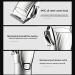 Aiwjeakh Hair Clipper Professional Hair Trimmer Rechargeable Men's Cordless Haircut Adjustable Ceramic Blade Clipper Silver - Buy Online on GoSupps.com