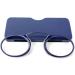 Unisex Reading Glasses +3.0 | Compact Mini Nose Clip Vision Aid - Non-Slip Design in Blue - Always at Hand - Buy Online on GoSupps.com