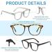 Uskerb Blue Light Blocking Glasses for Women - 3 Pack UV Protection Anti Eyestrain Lightweight Frame Computer and Gaming Glasses - Buy Online on GoSupps.com
