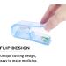 Pill Cutter and Crusher with Dispenser - Professional Grade Splitter for Small or Large Pills - Sturdy Cutting Blade - Blue - Buy Online on GoSupps.com