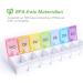 Buy Opret 7-Day Rainbow Pill Organizer | Small Oak Medication Box for Easy Daily Use - Buy Online on GoSupps.com