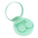 Solustrie 1 set contact lens container colored eye -catching lens colored solution mirror container for contact lenses portable contact container eye holder travel applicator plastic fashion green 7.5x7.5x2.8cm