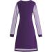 Shop Hanxiulin Women's Winter Long Elegant Ball Dress - V Neckline Party Dress & Sequin Skating Dress in Purple XXL - Buy Online on GoSupps.com