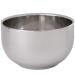 Akstore Men's Durable Shave Soap Cup Shining Double Layer Stainless Steel Heat Insulation Smooth Shaving Mug Bowl (Small) Small (Pack of 1)