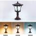 Outdoor Solar Post Light Gate Exterior Pillar Lamp Aluminum Bollard Column Lamp Fence Stigma Light Waterproof IP65 Garden Street Light - Buy Online on GoSupps.com