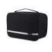 Hanging Toiletry Bag Waterproof Jiemei Travel Wash Bag for Men & Women with 4 Compartments Foldable Compact Size Super Durable Fabric Black L