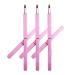 ENERGY Retractable Lip Brushes Set for Glossy Lipstick Lip Liner Makeup Applicator with Liquid Cream Gel Cosmetics Vegan Synthetic Bristles Pink Travel Makeup Brushes 3PCS