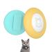 2022 Airtag cat necklace holder small cat neck band holder compatible with Apple Airtag 2 pieces of waterproof protective cover for pet collapse within 1cm blue-green & yellow