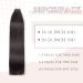 YDDM Invisible Tape Hair Extensions - 20pcs 16 Inch Real Hair Natural Black Skin Weft 40cm - Premium Quality Extensions for a Seamless Look - Buy Online on GoSupps.com
