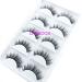 Shop 100% Siberian Mink Fur 3D False Eyelashes | Luxurious Natural Messy Fake Eyelashes | LASGOOS Design | 5 Pairs/Box (A02) - Perfect for Weddings & Parties - Buy Online on GoSupps.com