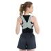 ZUIAI Lumbar Posture Corrector for Back Brace Adjustable Back Support Belt Shoulder Protection Posture Corset Adult(Gray CH) Small Grey